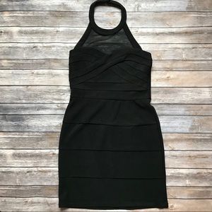 Black fitted dress